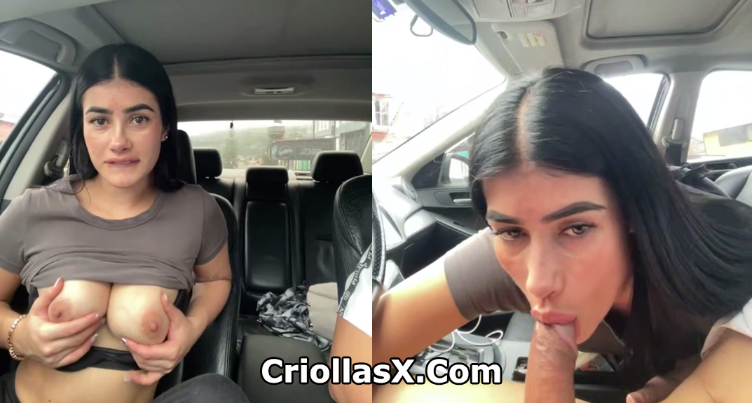 Sweet_and_camel colombian chupando el pene en un auto en vivo para Stripchat Colombia