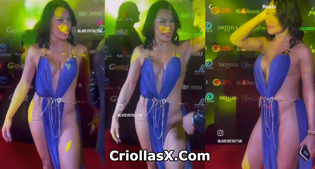 Ana del Castillo famosa colombiana con vestido pequeño: famosos colombianos