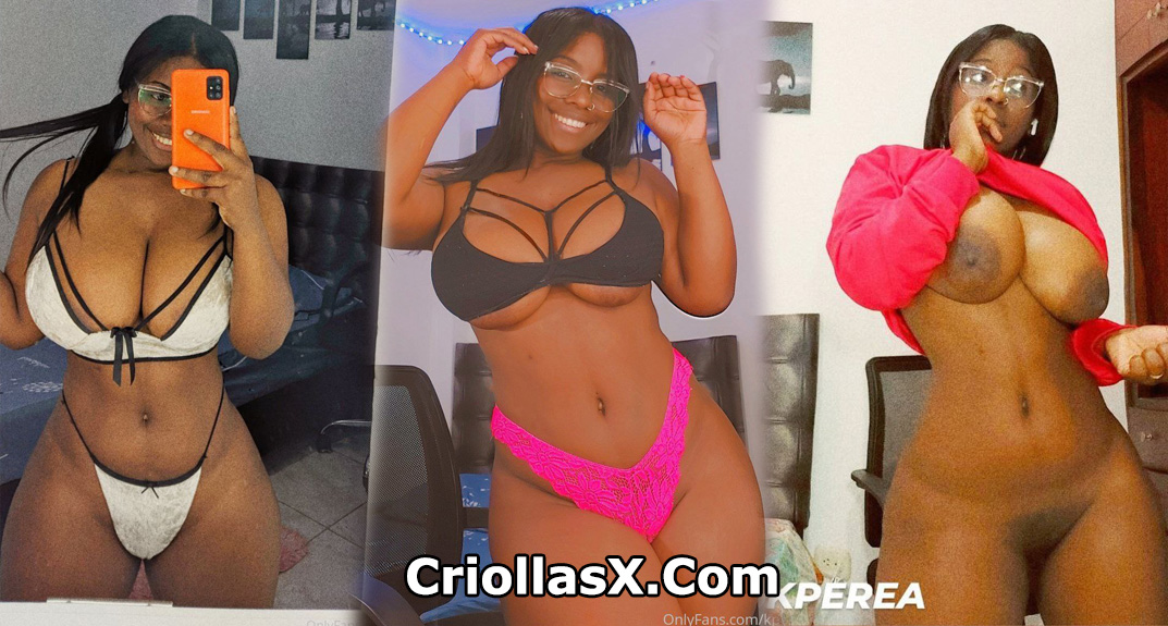 Kperea negra tetona colombiana de Onlyfans