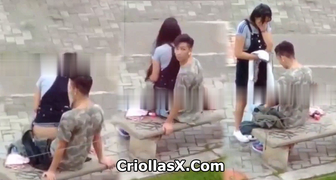 Pareja colombiana que tiene relaciones sexuales en un parque de Bogotá