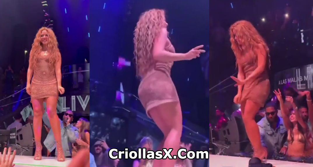 Shakira intenta grabar debajo de su falda mientras baila – Celebridades