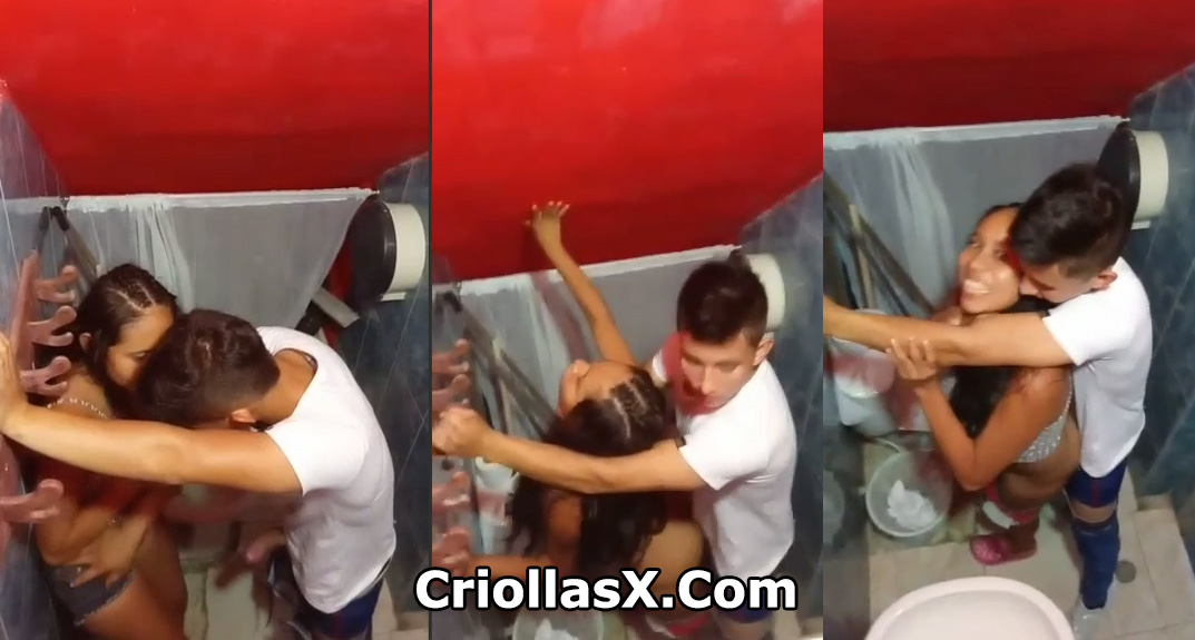 Un par de borrachos tienen relaciones sexuales en un baño y fueron atrapados: porno criollo
