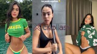 Los Videos de Mav Influencer colombiana bañándose en video para CHAMPU por Criollasx.net