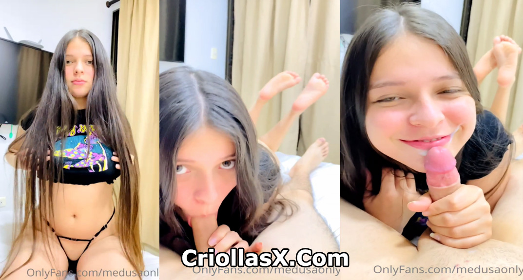 Los Videos de MedusaOnly Colombiana realiza mamada y se le corren en la cara para OnlyFans Colombia por Criollasx.net