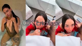 Barbara Alvarado Aparcana venezolana chupando dos penes y hace video porno latino