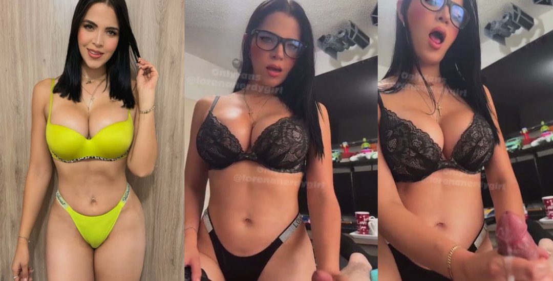 LorenaNerdyGirl Latina masturbando a hombre para OnlyFans Latino